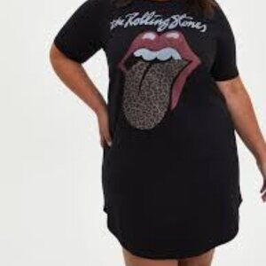 Torrid Rolling Stones Tee Dress. Size 6X
